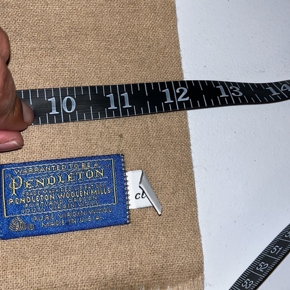 Pendleton® Scarf Classic Wool Camel Scarf mens or women’s Pendleton vintage - Picture 5 of 5